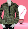 Camouflage jacket with beautiful embroidery on the back