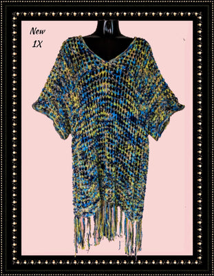 A Miles fringed knit wrap - beautiful! (p*)