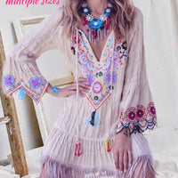 Bohemian hippie dress so unique - multiple sizes (b)