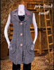 Unique long sweater vest - absolutely beautiful - sm (b)