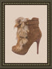 Chinese laundry real fur boots - absolutely adorable - size 6 (b)