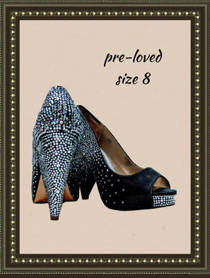 Benjamin Adams shoes -  all glitz and comfy- size 8(b)