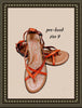 Pumpkin spice leather sandals- quality and comfort - size 9 (b)