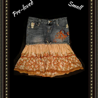 Candies  jean skirt -  cute accents -  size small